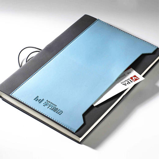 a5笔记本子商务办公礼品绑带记事本插袋pu加厚笔记本定.制logo 商品图1
