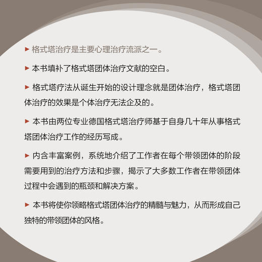 格式塔团体治疗指南 心理学书籍格式塔心理咨询团体咨询格式塔心理基础入门书团体心理治疗书籍心理自助心理咨询师参考 商品图3