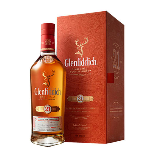 格兰菲迪21年 40%VOL 700ml（Glenfiddich）苏格兰达夫镇单一麦芽纯麦威士忌 商品图2