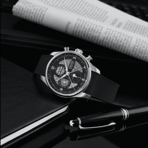 宇联（UNION GLASHÜTTE）德国手表 贝利士系列镂空月相计时码表 男士机械腕表 D009.425.17.057.00 商品图4