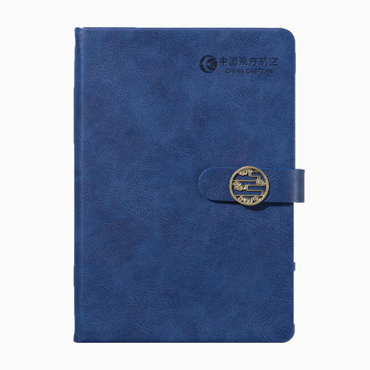 商务笔记本子创意简约a5加厚记事本复古花纹搭扣puB5笔记本子 商品图3