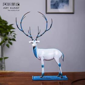 【6F】阿斯蒙迪+艺术家张有志吉祥鹿限量签名青铜雕塑