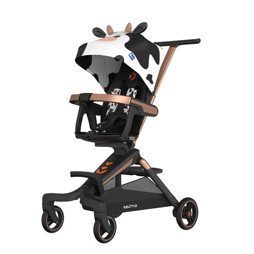 Elittle逸乐途婴儿溜娃推车F1小奶牛（豪华版） 商品图0