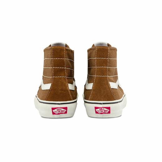 VANS棕色侧边条纹男女SK8-Hi板鞋运动鞋VN0A4BX2B6T 商品图3