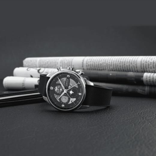 宇联（UNION GLASHÜTTE）德国手表 贝利士系列镂空月相计时码表 男士机械腕表 D009.425.17.057.00 商品图5