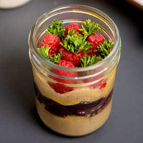 【自制美食】露杰鹅肝慕斯配低温樱桃及新鲜树莓 Foie Gras Mousse with Cherry and Berry confit 145g