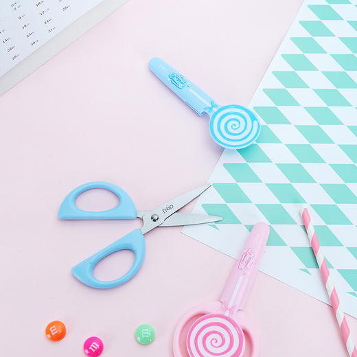 得力6069卡通剪刀(蓝) 商品图4