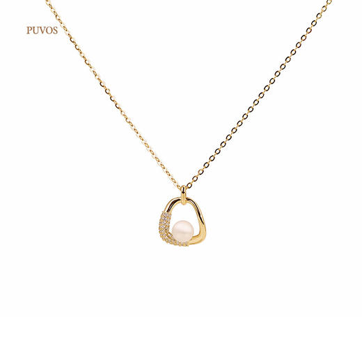 预售|PUVOS普沃斯新款 复古天然zhen珠轻奢5A锆石镶嵌时尚气质百搭高级感项链 .潮快闪[福利品] 商品图5