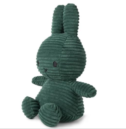 荷兰Miffy米菲兔灯芯绒深绿色23cm 商品图0