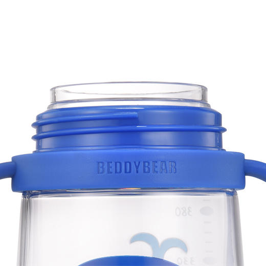 杯具熊夏季吸管杯儿童两用tritan塑料杯学饮杯带手柄带刻度防漏耐摔小号杯子 萌宠学饮 商品图4