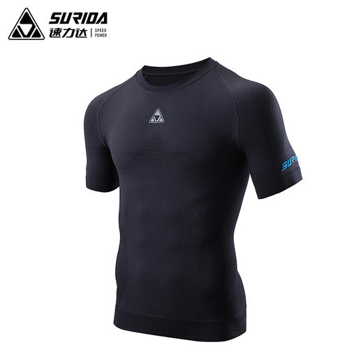 速力达SURIDA护芯2.0健身服男户外跑步春季紧身衣速干压缩短袖/短裤 商品图2