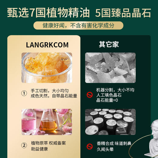 【七夕礼物 颜值控】无火香薰精油水晶扩香石 香熏石摆件香氛礼物 商品图3