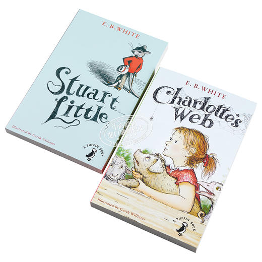 【中商原版】E. B. White 外国经典儿童文学小说2册 纽伯瑞 夏洛特的网 Charlotte's web 一家之鼠 Stuart Little 精灵鼠小弟 商品图2