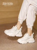 西村名物2022年春季新款时尚厚底老爹鞋女拼接透气网面运动X22AM18831 商品缩略图0