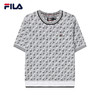 FILA斐乐女子短袖2022年夏季新品时尚简约休闲百搭编织衫上衣F11W221401F 商品缩略图5