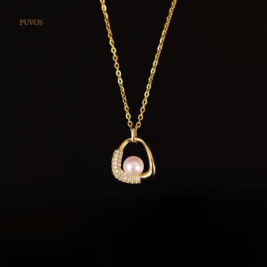 预售|PUVOS普沃斯新款 复古天然zhen珠轻奢5A锆石镶嵌时尚气质百搭高级感项链 .潮快闪[福利品] 商品图4