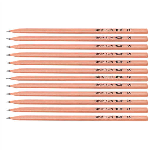 UNISUN 原木铅笔2盒装 送un转笔刀 共24支 商品图1