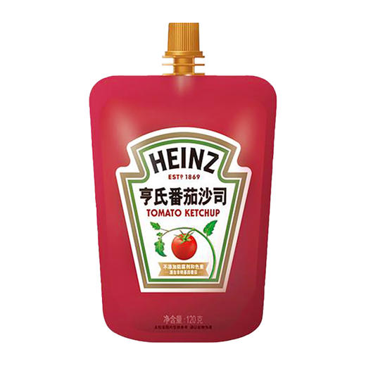 亨氏番茄酱120g*2袋 ※送黑胡椒酱或番茄酱1袋  粉丝福利 番茄沙司 手抓饼 汉堡 薯条 炸鸡 意面 点蘸酱 包邮 商品图2
