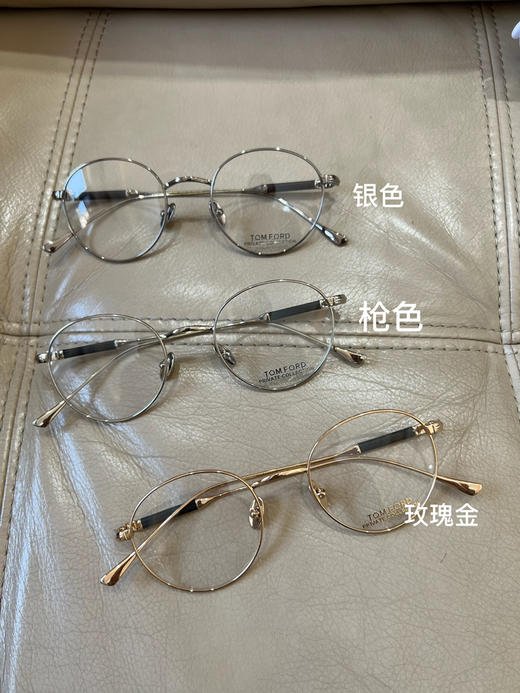 318-2没有存在感 超轻TF5717纯钛复古圆框 镜框镜架 商品图0