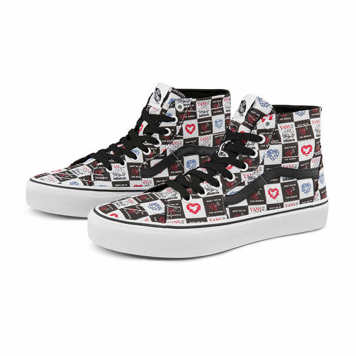 VANS黑白棋盘格贴图印花男女SK8-Hi帆布鞋VN0A4U16B0A 商品图1