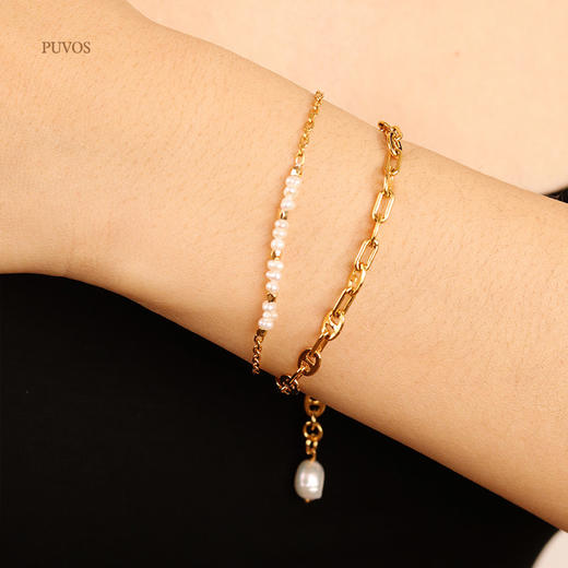 预售|PUVOS普沃斯新款 设计师款创意简约猪鼻孔小众百搭手链 .潮快闪[福利品] 商品图6