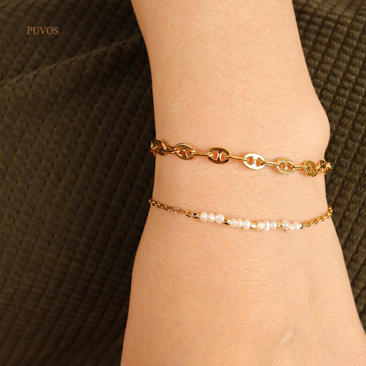 预售|PUVOS普沃斯新款 设计师款创意简约猪鼻孔小众百搭手链 .潮快闪[福利品] 商品图4