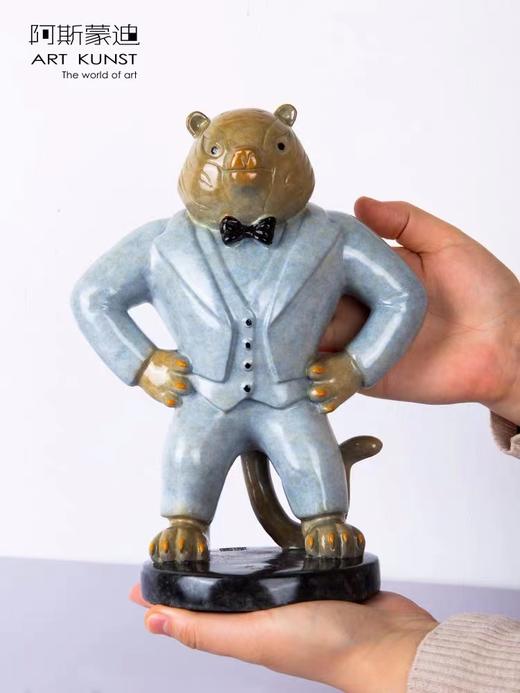 【6F】阿斯蒙迪+林翔虎年青铜限量雕塑本命年虎摆件虎吉祥物生肖礼 商品图2