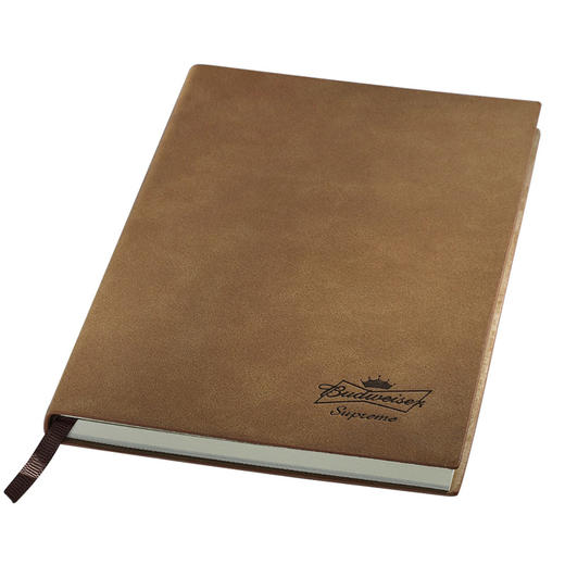 简约商务绒面羊巴皮加厚笔记本子定/制logo仿皮平装A5会议记事本 商品图1