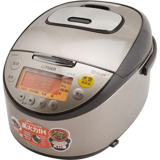 【6F】虎牌（TIGER）日本原装进口IH多功能智能电饭煲土锅涂层JKT-S10C 3L 黑色(KZ) 商品图2