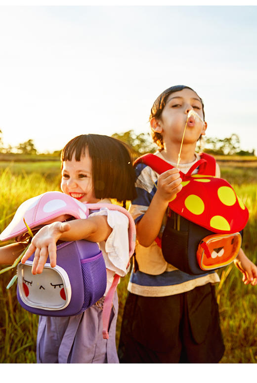 uek书包儿童幼儿园3-5岁可爱背包女孩男童小书包蘑菇包儿童双肩包 商品图6