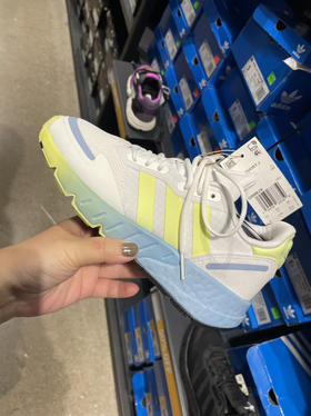 好好看的配色！Adidas阿迪达斯 三叶草☘大童款 ZX 1K 断码特价¥499