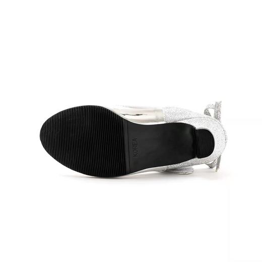 PureShare 亮面银色小高跟皮鞋 商品图3