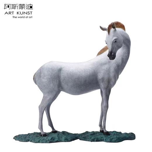 【6F】阿斯蒙迪+陈灵平青铜马摆件原创艺术品限量生肖马 商品图1