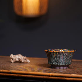 龙德堂陶艺 范泽锋烧 星月 天目盏《羽冠-大》 (库存请咨询客服)