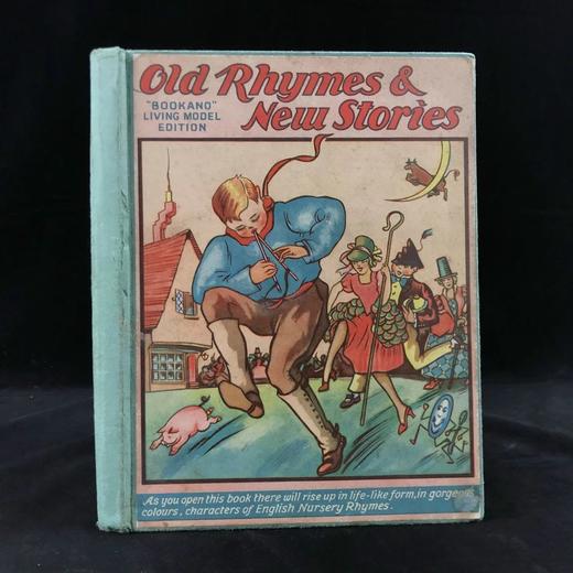 2页彩色立体插图！约20世纪早期 老歌谣与新故事 配插图 精装大32开 商品图0