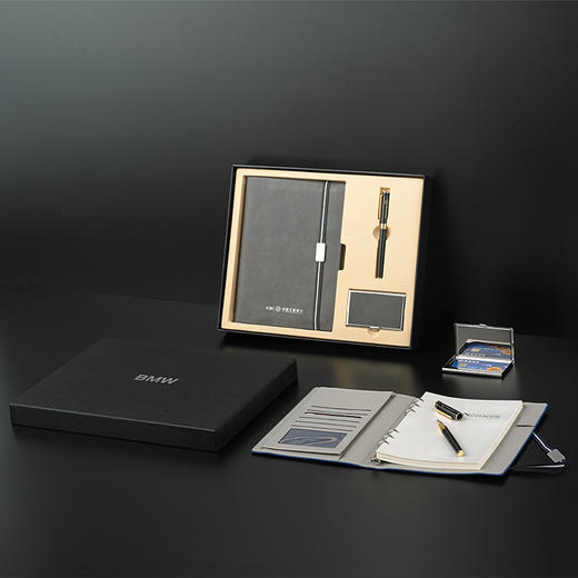 活页记事本名片夹本子3件套 企业礼品套装a5笔记本套装定/制logo 商品图8