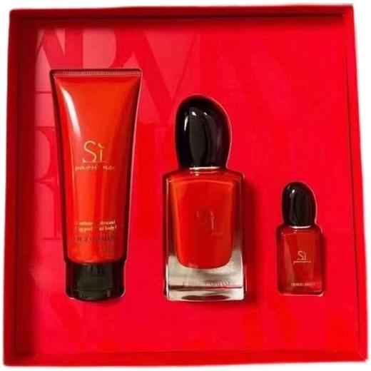1LPY 阿玛尼挚爱三件套  身体乳75ml+红色挚爱EDP 50ml+红色挚爱7.5ml 商品图1