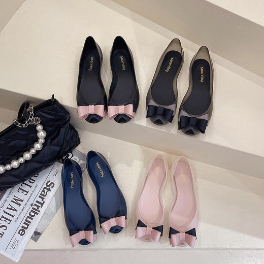 【Soervimy/索尔薇米】四季防滑时尚鱼嘴果冻鞋B75-B6 商品图1