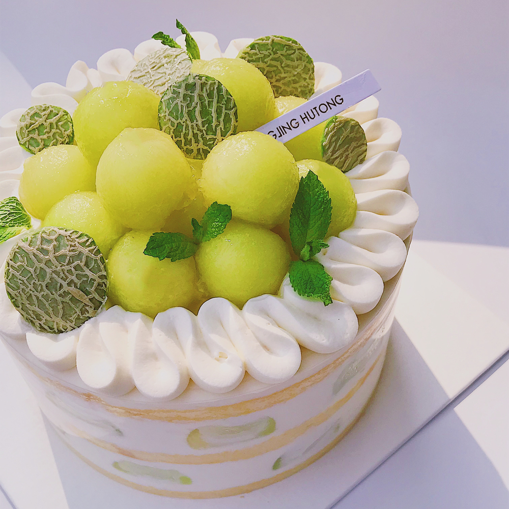 玫珑蜜瓜奶油蛋糕