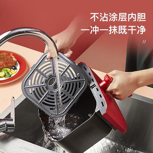 日本BRUNO空气炸锅大容量电子款家用多功能无油电炸锅智能自动断电炸锅炸薯条机 复古红【电子液晶款】 商品图6