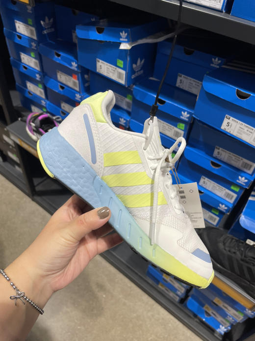 好好看的配色！Adidas阿迪达斯 三叶草☘大童款 ZX 1K 断码特价¥499 商品图2