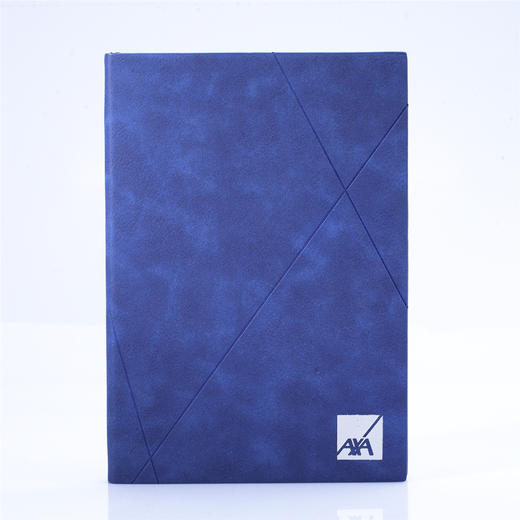 简洁裱贴款压印花PU笔记本子定/制logo办公商务平装A5记事本礼品 商品图5