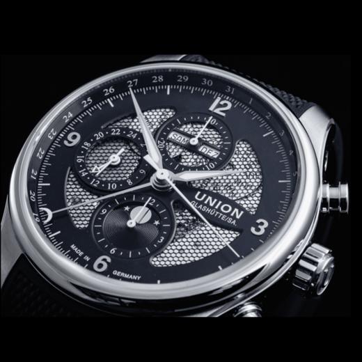 宇联（UNION GLASHÜTTE）德国手表 贝利士系列镂空月相计时码表 男士机械腕表 D009.425.17.057.00 商品图2