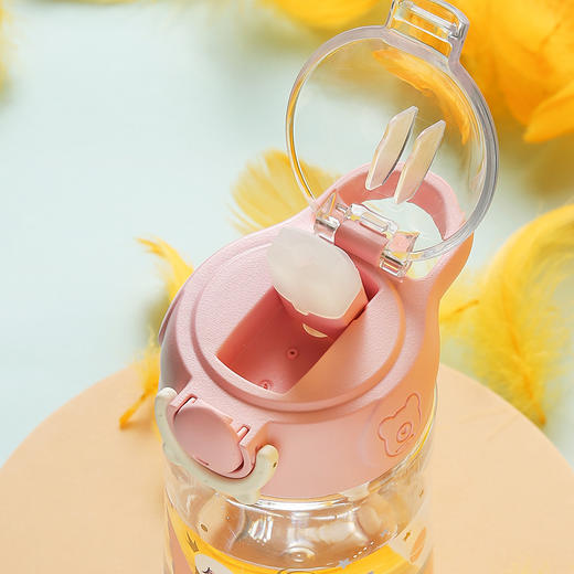 杯具熊梦幻草原儿童潮酷学饮杯可爱卡通吸管杯男女宝宝便携式水杯 商品图9