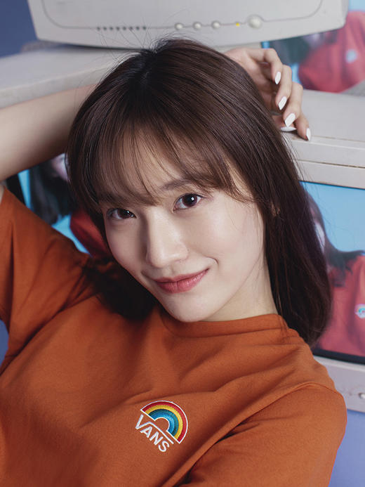 VANS小脏橘趣味图案彩虹印花男女情侣短袖T恤VN0A54INUXS 商品图3