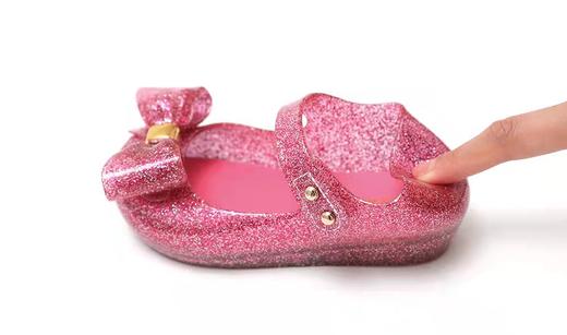 韩国Ozkids 闪粉蝴蝶结果冻鞋 商品图1