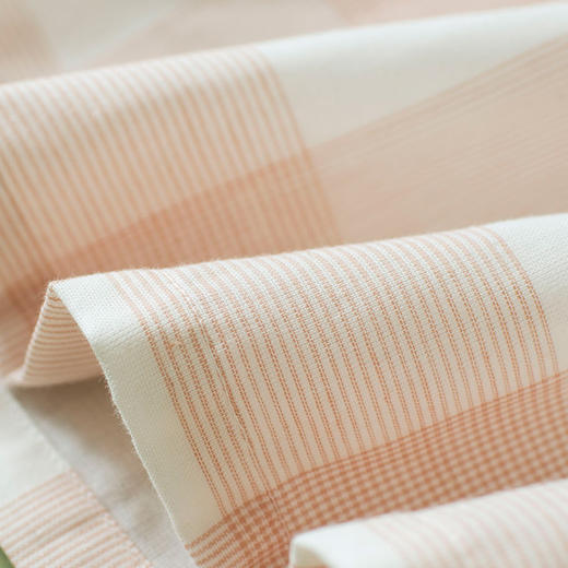 MUJI风 日式纯棉格子睡衣两件套 双层纱 宽松家居服 可外穿 商品图5