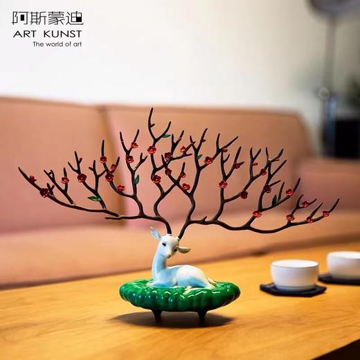 【6F】阿斯蒙迪+陈灵平限量签名青铜鹿摆件 商品图2