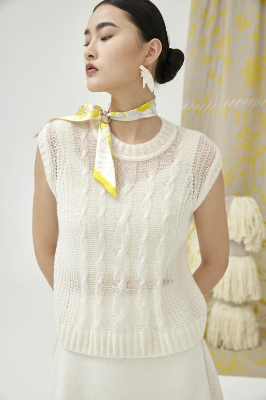 圆领镂空背心 SJS94W110N 商品图2