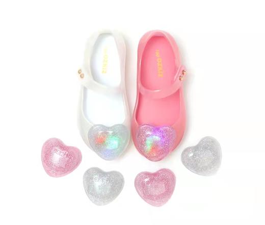 韩国ozikids 爱心LED果冻鞋 商品图0